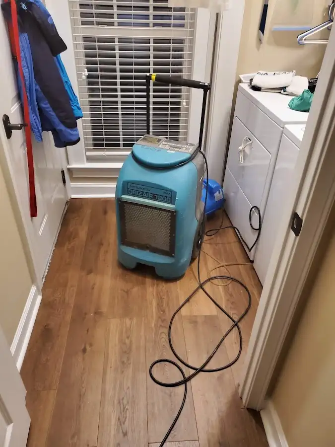 Commercial dehumidifier deployed for Flood Damage Cleanup in Greer